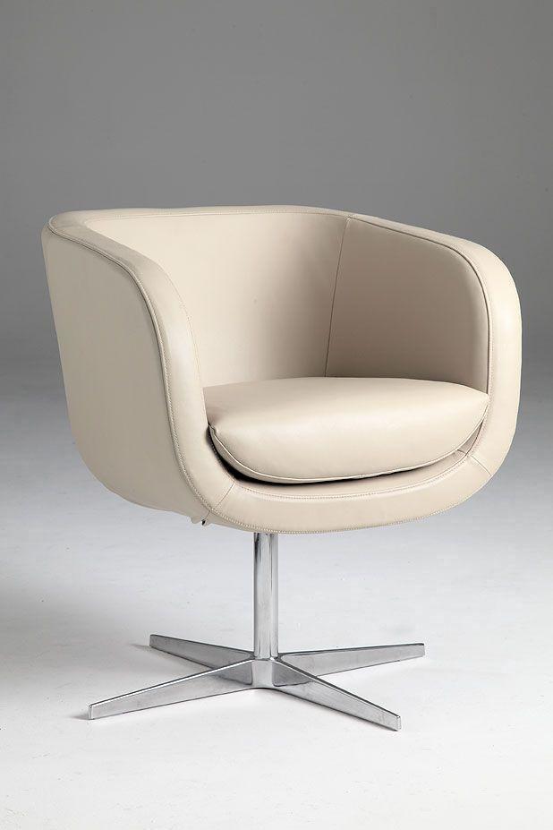 FOS Rouja Chair AvailableinTubChairor Loungeheight/size Tub Chair: 640Wx 660D x 750H (seat height 500mm) Single lounge: 730Wx 730Dx 720H (seat height 440mm) Fullyupholsteredwithdiscorpedestal base