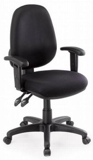 WA Government Contract (CUA FRN 2017) Contract Chair Code:CH4 FOS Code TA-DLTRH3 TA-DLTRH3AD Option No Arms With height adjustable arms TANGOR TASK CHAIR (CH4) High Back Rated to110kg Black five star
