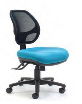 WA Government Contract (CUA FRN 2017) Contract Chair Code: FOS Code TA-DLTRMSHM3 TADLTRMSHM3AD Option No Arms With height adjustable arms TANGOR TASK CHAIR (Mesh back option) Rated to 110kg Black