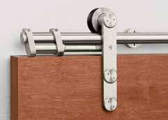 Sliding Track Hardware System With Cushion Stop CS-W100 Series for Wood Doors For Sliding Panels up to 198 lbs.