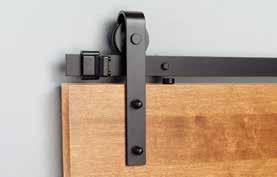 Builders Series Flat Track Sliding Door Hardware System BLD-FT-01 for Wood Doors For Sliding Panels up to 240 lbs. Side Wall Mount (only) Solid nylon wheel for smooth operation 240 lb.