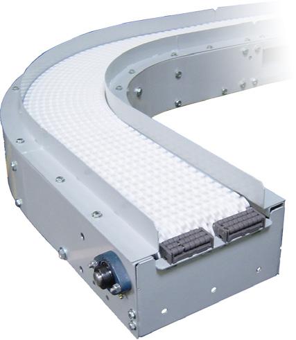 14 TBM Modular belt conveyor for loads up to 50 kg/m The TBM is a modular belt conveyor to transport and/or accumulate a large variety of products, weighing up to 50 kg/m.