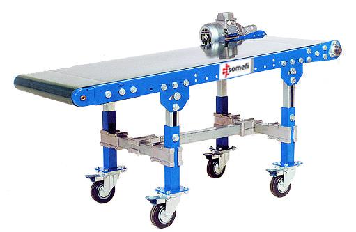 7 TMI Belt conveyor for loads up to 15 kg/m The TMI is a belt conveyor to transport loads weighing up to 15 kg/m.