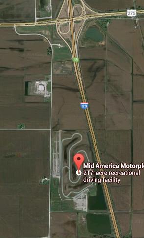Directions to RPM The track is located approximately 18 miles south of Council Bluffs on I- 29. From the South take exit 35 on I- 29, cross East 34 and turn left (west).