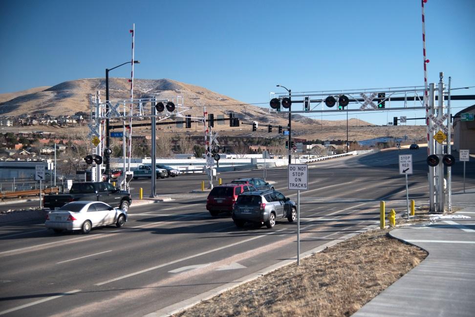 Signals and Gates Signalized traffic intersection Train moves through intersections