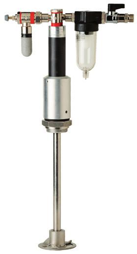 5 mm in diameter ➋ Flushing valve, Model 20-369 Body: Nickel-plated brass ➌ MDG 3 material pressure tank, 2,500 ml, stainless steel, max.
