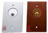 EXIT DEVICES 9200 Series Key Switches (SDPT) without Cylinder. All cover plates are 1/4 thick aluminum and supplied with 2 Snake Eyes security screws and wrench. UL Recognized Components.