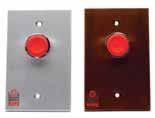 EXIT DEVICES 9700 SERIES 9800 SERIES 9700 Series 1 1/4 Red Flushed Head SPST with Metal Surround.