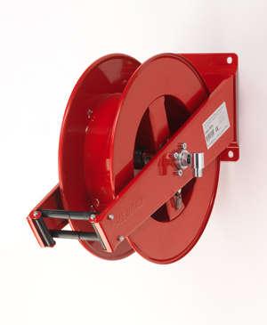 Standard Series Hose-Reels 9016, 9021, 9022 Automatic rewind, spring-driven hose reel, standard series, in painted steel, suitable for hoses of max. 20 m length and max. diameter of 1/2 and of max.