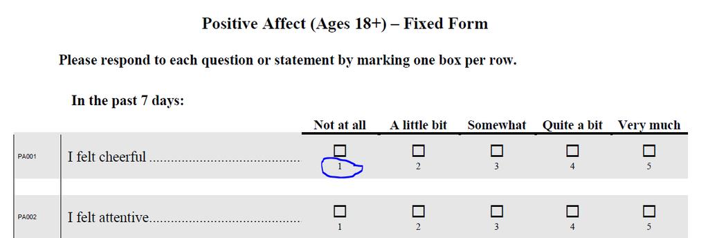 Note that NIH Toolbox Emotion measures can be administered as a CAT or as a fixed form; the scores derived from either form are on the T-score metric, in which 50 represents the mean of the US