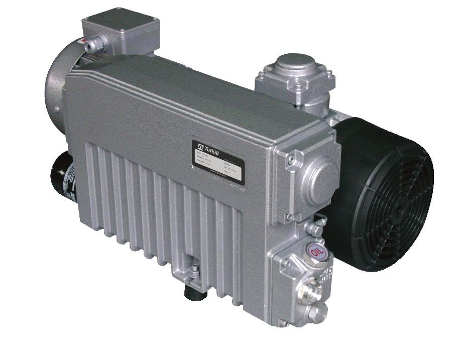 Oil Sealed Rotary Vane Vacuum Pump KVAH25 & KVAH40 Single Stage, Oil Re-circulating, Air Cooled, and Direct Driven Compact Design -Reliability & Durability Easy to maintain and operate.