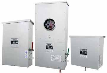 Double-Throw Switches Meter-Rite Switches Grade Level METER-RITE switches provide a fast, dependable, and safe transfer of loads between commercial power and auxiliary generators.