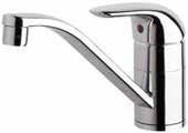 5 ltr/min Reach: 240mm Clearance: 175mm Stylish cast outlet design SAGA sink