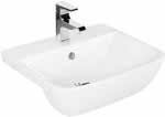CYGNET wall basin 550mm x 460mm 0, 1 or 3 tapholes Optional semi-pedestal available