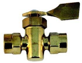 Two ways fuel valve. Made in brass.