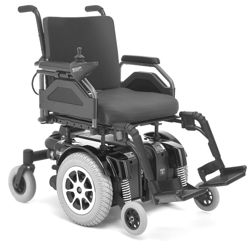 III. YOUR POWER CHAIR THE QUANTUM 1121 SERIES POWER CHAIR Your power chair has two main assemblies: the seat and the power base. See figures 5 and 6.