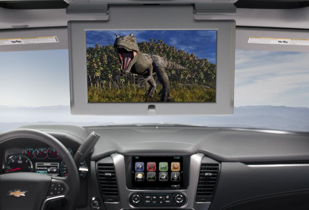 ENHANCED REAR-SEAT ENTERTAINMENT OVERVIEW The available Rear-Seat Entertainment system allows rear-seat passengers to watch DVDs, Blu-ray discs or media from USB or HDMI-MHL, or to listen to audio