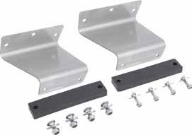 Permanent mount kits 9-000BK A simple permanent mount kit consisting of four 20mm high heavy duty rubber spacing adaptors and mounting bolts.
