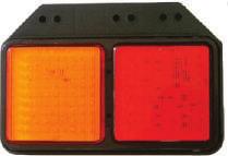 VX7072 Series (IP67) N LED Combination 'Large' P/N: VX707ARR2 602 x 131mm Amber / Red / Red P/N: VX707ARW2 602 x 131mm Amber / Red / White