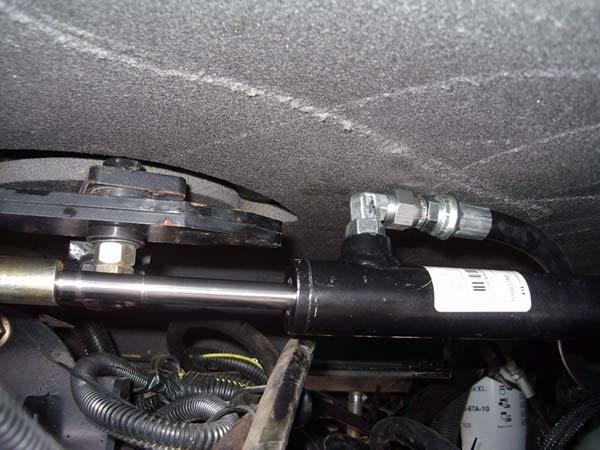 Install the Steering Cylinder 9.