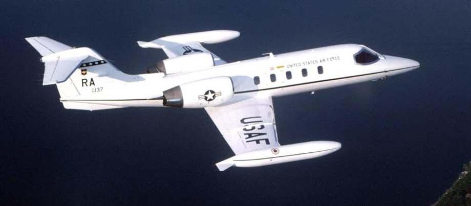 C-21 Gates Learjet 35A span: 39'6", 12.04 m length: 48'4", 14.83 m engines: 2 Garrett TFE731-2-2b max. speed: 528 mph, 850 km/h (Source: nationalmuseum.af.mil/factsheets/index.