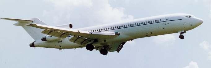 C-22 Boeing 727 span: 108', 32.92 m length: 133'2", 40.49 m engines: 3 Pratt & Whitney JT8D max.