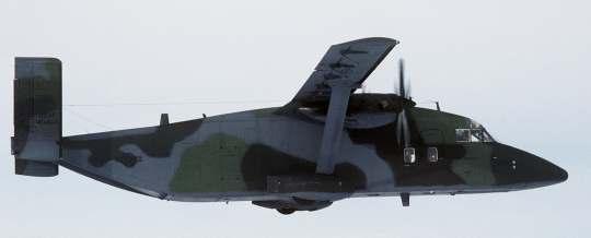 C-23 Shorts SD330 Sherpa span: 74'9", 22.78 m length: 58', 17.68 m engines: 2 Pratt & Whitney T101-CP-100 max.