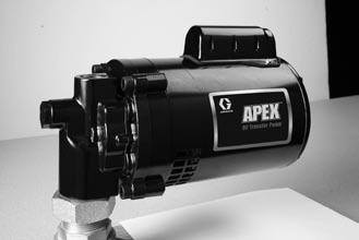APEX and APEX On-Demand Electric Transfer Pumps APEX Transfer Pumps Available with 12 VDC, 115 VAC and 230 VAC electric motors Self-priming, positive displacement design Pumps petroleum- and