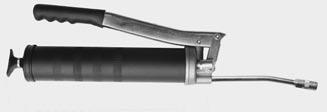110216 110202 Pistol-Matic Grease Gun is the same as 110203 but with 30.4 cm (12 in) flexible rubber hose and hydraulic coupler.