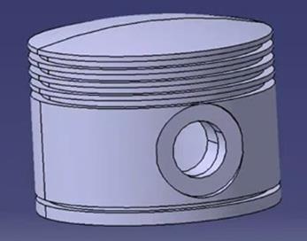 For this reason, a symmetric design is developed the usage of the following parameters. The piston are modelled by using CATIA V5 R19 software which is shown in Figure 1.