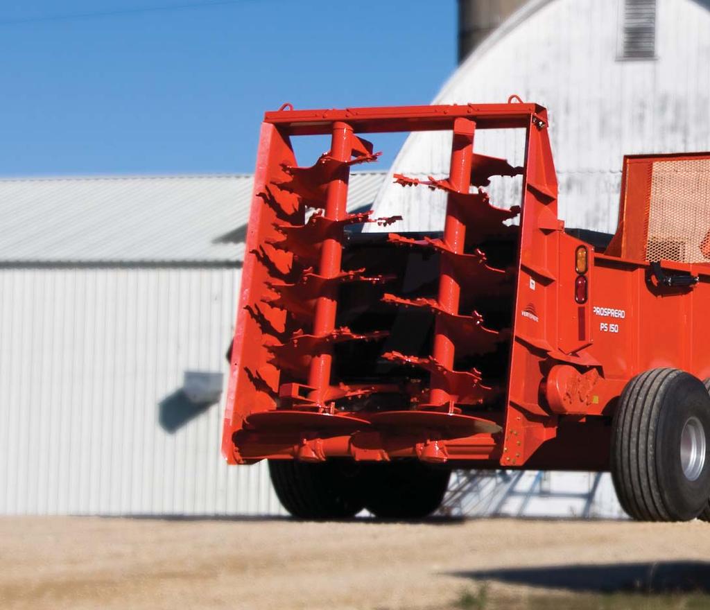 IT'S MORE THAN JUST A BOX All KUHN Knight manure spreaders come with design features that are capable of handling your
