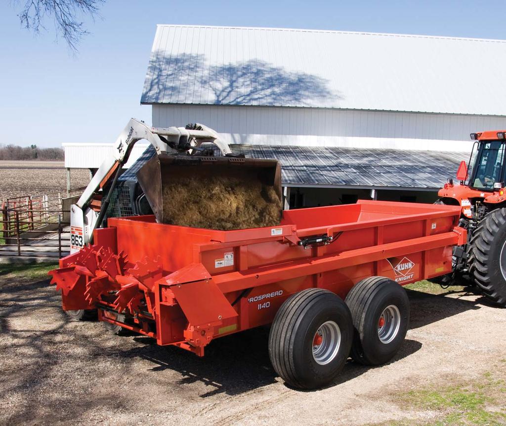 PROSPREAD 1130 / 1140 RELIABLE PERFORMANCE The 1100 Series ProSpread apron box spreaders are built with tough, quality components and are the ideal tool to meet the rigorous solid material spreading