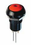 IP series Pushbutton switches for harsh environments - bushing Ø 12 mm - latching Square or round - illuminated Four LED colours Tin plated LED terminals Straight P Quick-connect Z1 Solder lug S 2.