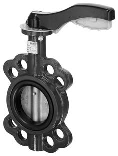 Introduction Introduction (continued) Valves and actuators product range Fig. Wafer type butterfly valve with hand lever Fig. Lug type butterfly valve with worm gear Fig.