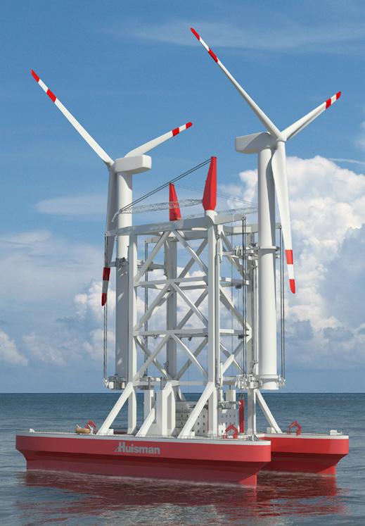 SPECIAL PROJECTS 04 FOR THE WIND TURBINE INSTALLATION INDUSTRY Besides our standard product portfolio, Huisman envisages to develop and build mission equipment for our clients special needs.
