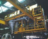 JDN MONOCRANE designed multiwheeled bogies and load sharing suspensions to accommodate load requirement and rail inaccuracies,