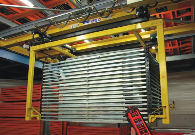 The travel drives of the suspension crane endcarriages are also explosionprotected. 4 2 Chain hoists of various models are used with single girder suspension cranes in a sawmill in the Netherlands.