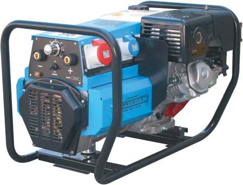 MPM 5/180 I-EL/H ENGINE DRIVEN WELDER/GENERATOR / DELIVERS 180 A OF DC WELD OUTPUT / THREE-PHASE AND SINGLE-PHASE AUXILIARY POWER AVAILABLE / PETROL ENGINE 3000 RPM Welding Processes: SMAW (stick) /