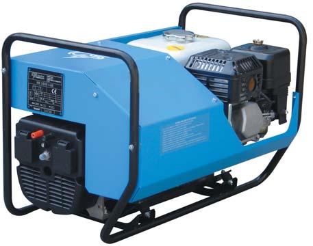 MG 3000 I-HE PORTABLE SINGLE-PHASE POWER GENERATOR / OUTPUT POWER 3 KVA SINGLE-PHASE / PETROL ENGINE 3000 RPM + Low oil level cut out device + 2 x 230 V - single-phase Schuko outlets protected by