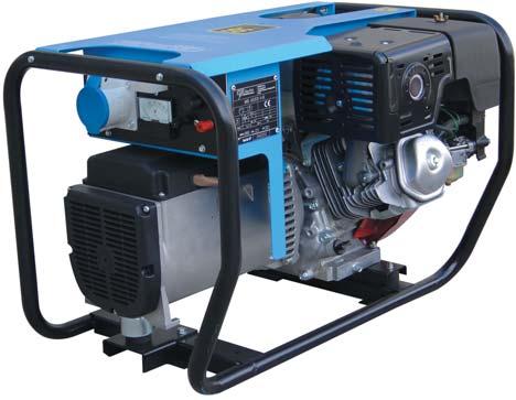MG 6000 I-H - MG 6000 I-H/AE PORTABLE SINGLE-PHASE POWER GENERATOR / OUTPUT POWER 6 KVA SINGLE-PHASE / ELECTRIC START MODEL (I-H/AE) / PETROL ENGINE 3000 RPM + Low oil level cut out device + 12V