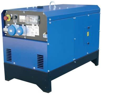MG 10000 S-R SILENCED SINGLE-PHASE POWER GENERATOR / OUTPUT POWER 7,5 KW SINGLE-PHASE / DIESEL ENGINE 3000 RPM + 12V built-in battery with electric start + 1 x 32A, 230 V - single-phase EEC socket