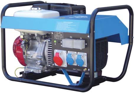 MG 5/4 I-HE PORTABLE THREE-PHASE POWER GENERATOR / OUTPUT POWER 5,5 KVA THREE-PHASE AND 4 KVA SINGLE-PHASE / PETROL ENGINE 3000 RPM + Low oil level cut out device + 1 x 16A, 400 V - three-phase EEC