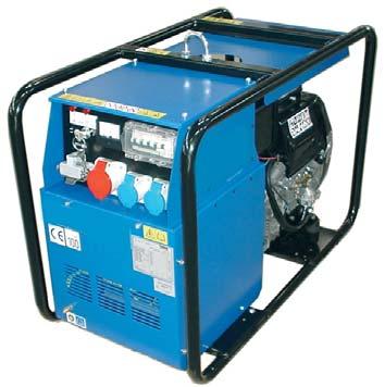MG 10/6 R/AE THREE-PHASE POWER GENERATOR / OUTPUT POWER 10 KVA THREE-PHASE AND 3,3 KW SINGLE-PHASE / DIESEL ENGINE 3000 RPM + 12V built-in battery with electric start + Low oil pressure and battery