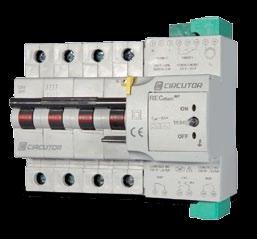 RECmax P Motorized automatic reset circuit breaker (up to ) Compact dimensions 2 Poles x4.5 6 to x6.