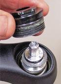 adjuster knob set screw.