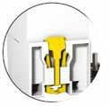 face Large circuit labelling area Insulated terminals IP20 Double clip for