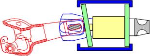 reposition principle of the small rotation angle coupler.