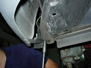 Step 5 Undercar Dissasembly (cont.): Step 5-C: Remove the underbody plastics.