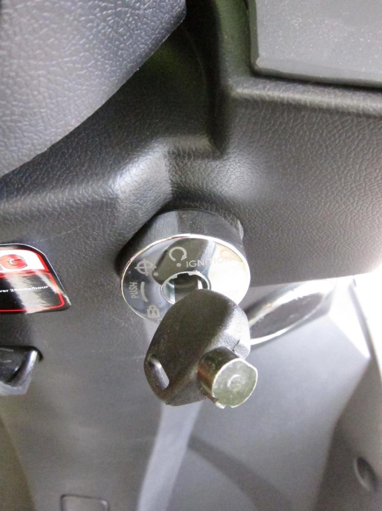 13 P age Key Positions in Ignition 1. This is the handlebar lock position.
