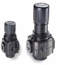 Excelon modular system Pressure regulators R72G, R73G, R74G G1/4 to G3/4 F C B A Excelon design allows in-line or modular installation Balanced valve design for optimum pressure control Standard